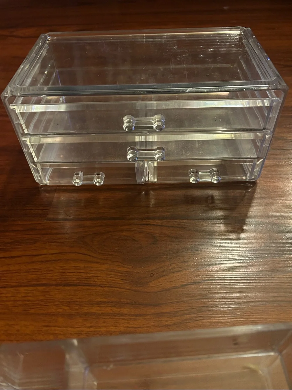 Clear Acrylic Makeup Organizer – 3-Drawer Storage & Lipstick Holder Bundle